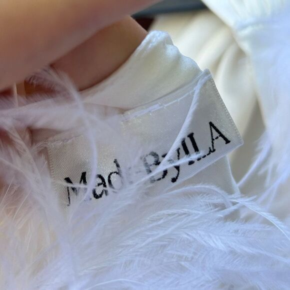 Made by ILA white silk gown size XS NWT - Picture 6 of 11